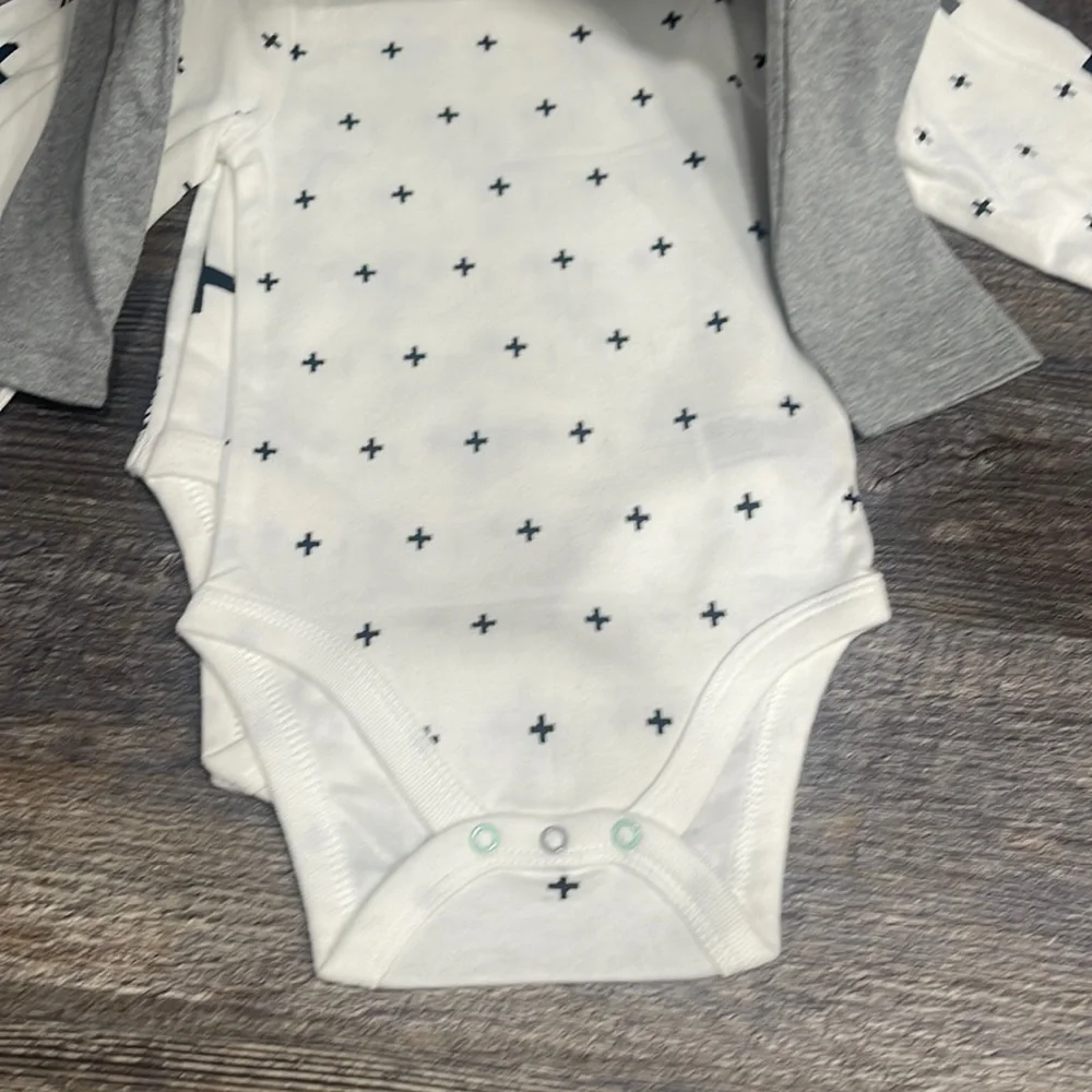 4 pc cloud island baby bodysuit